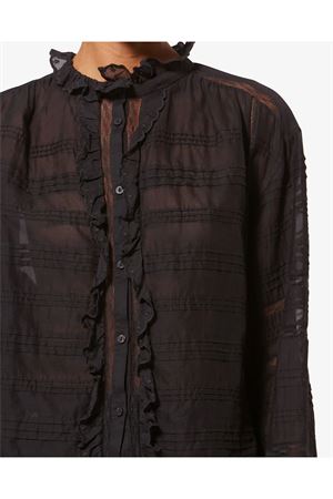 Blusa Peline In Cotone E Pizzo A Fiori MARANT ÉTOILE | HT0817FAD1J05E01BK